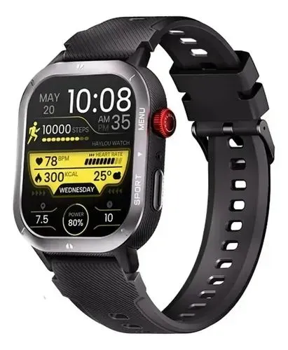 Smartwatch Xiaomi Haylou Iron Neo +Pulseira extra de nylon (Novo com Garantia) 