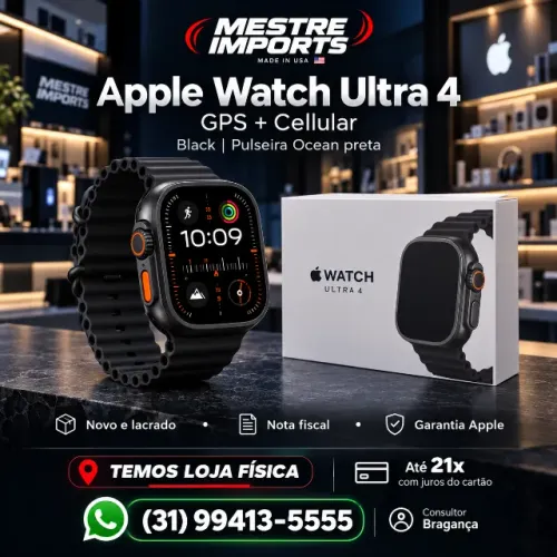 Apple Watch Ultra 3 GPS Cellular Natural Pulseira Loop Azul Novo