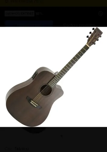 Violão eletroacústica Strinberg Forest FS4D para destros tabaco madeira técnica fosco
