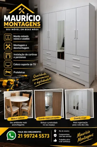 Montagem e desmontagem só chamar na preferência * venha fazer seu orçamento