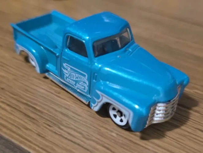 Hotwheels 52 Chevy Truck Azul Speed Shop Loose 1:64 Novo