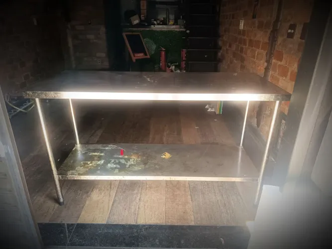 Bancada cozinha industrial inox 990,00