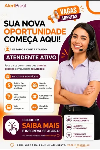 Vaga de Emprego - Ativo de Vendas