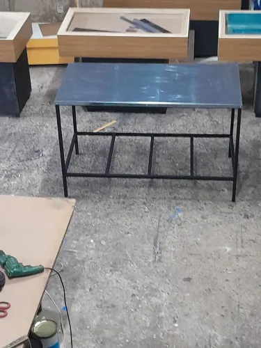 Mesa tampo inox