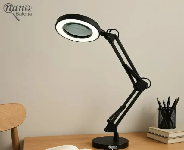 Luminária suporte e mesa