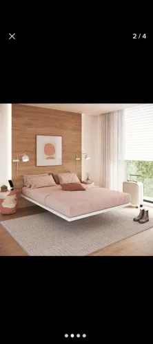 Estrutura de cama flutuante 