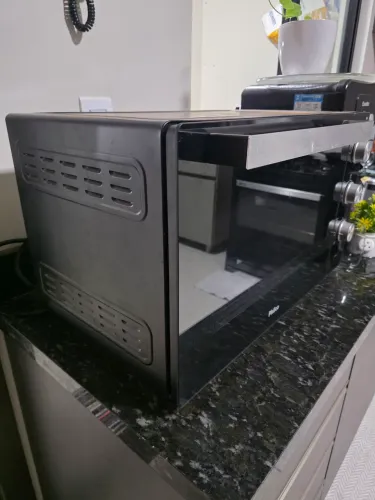 Forno Elétrico Philco 50L Full Glass Espelhado