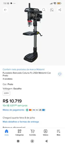 Furadeira de coluna