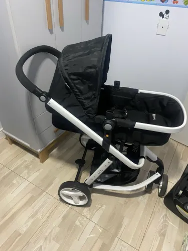 Carrinho de Bebê Travel System Safety 1st Mobi Trio + Bebê Conforto + Base Veicular