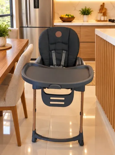 Maxi-Cosi Minla Essential Graphite, modelo IMP91571, cadeira de alimentação 6 em 1
