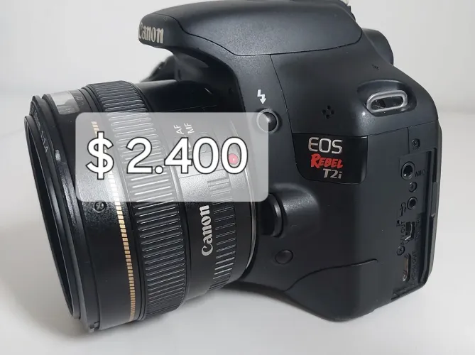 Canon t2i e lente 50mm 