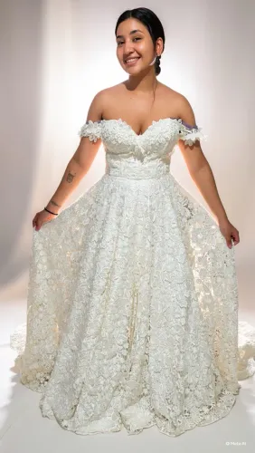 Vestido de noiva em renda