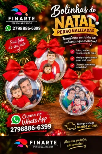 Bolinhas de Natal personalizada