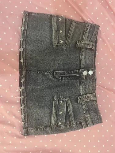 Mini saia jeans