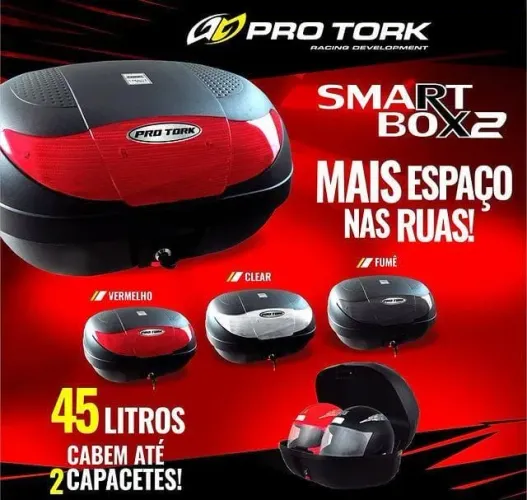 Baú para moto, 28, 35, 45 Litros novos na Caixa