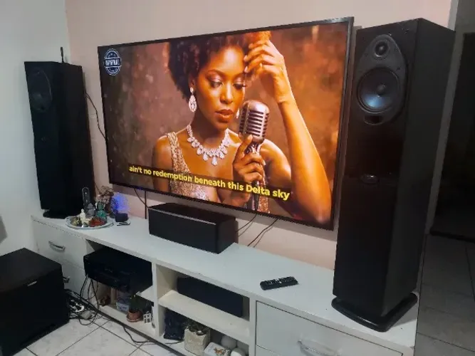 Caixas Torre Polk Audio Com Subwoofer Ativo Integrado Impecavel