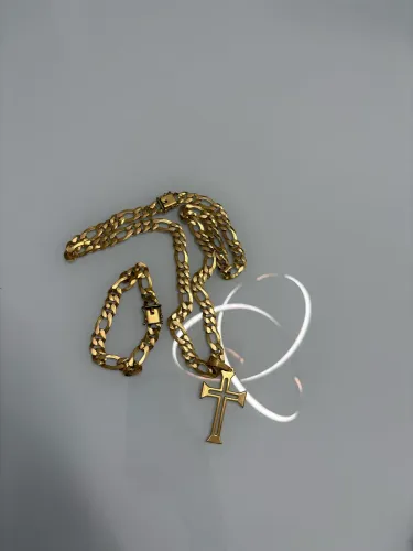 Corrente pulseira pingente moeda antiga