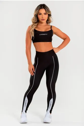 Conjunto Fitness Calça Legging e Top estampa exclusiva BLINDADA P