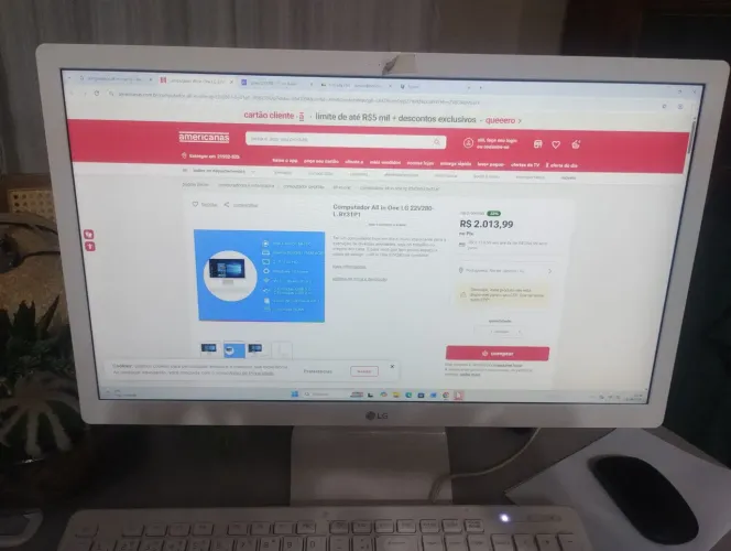 Computador ALL in onde LG pouco uso!!