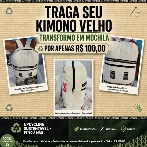 Transformo seu kimono velho em uma linda mochila