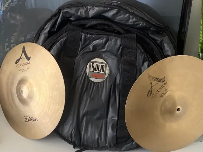 ZILDJIAN A CUSTOM 14" HI-HAT - PRIMEIRA GERAÇÃO 1991/1995