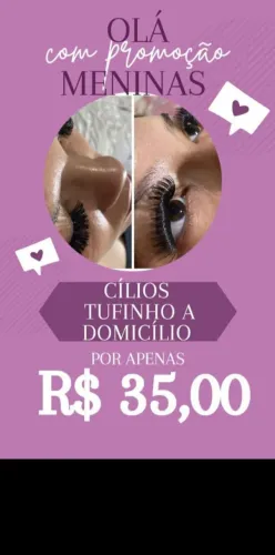 Cílios tufinho a domicílio ?