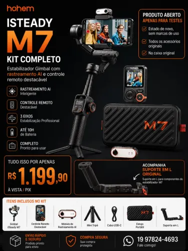 Hohem iSteady M7 Kit Completo + Suporte em L Original