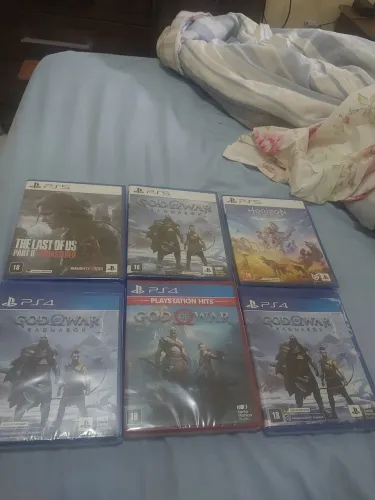 Lote de jogos ps4 e ps5 lacrados 