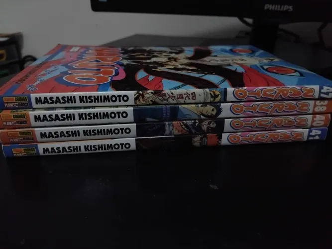 Kit Mangá - Naruto - Vol. 38, 40, 41 e 47 - Panini (Edição original)