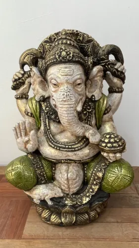 Ganesha em Resina Importado 55 cm - Estátua Decorativa