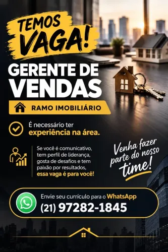 temos vaga para gerente de vendas!