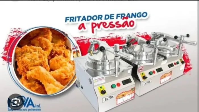 Fritadeira de frango a pressão - 2 cubas