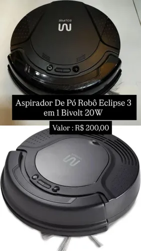Aspirador de pó robô eclipse 