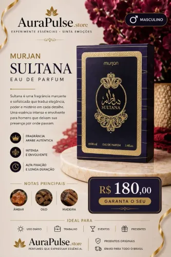 Perfume Árabe Sultana Murjan 100ml Original