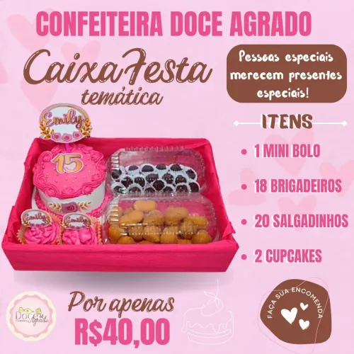 Bolos, Confeitaria ? ( kit festa na caixa)
