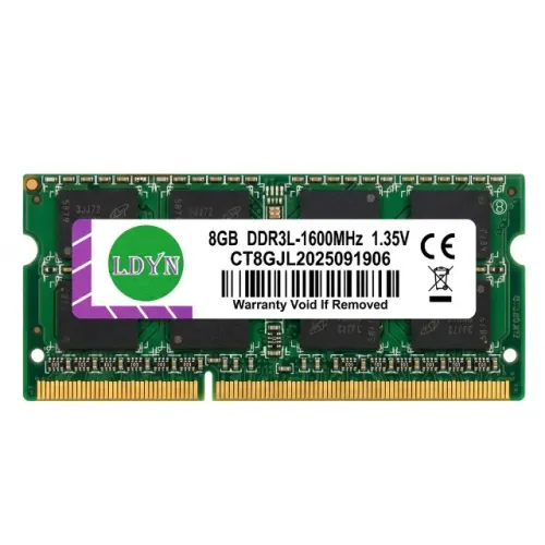 Módulo Memória RAM para Notebook LDYN 8GB DDR3L 1600MHz 1.35V SO-DIMM PC3L 12800S Expansão