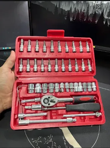 Kit de Ferramentas 46 Peças Profissional com Maleta
