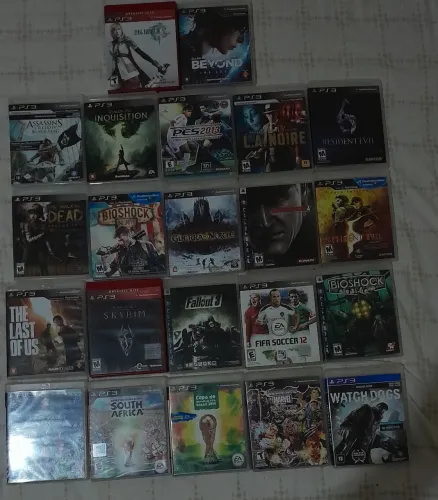 Lote de jogos ps3 50R$ unidade preço nogocivel