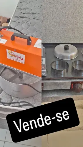 Chapa e batedeira industrial pra vender 2.600