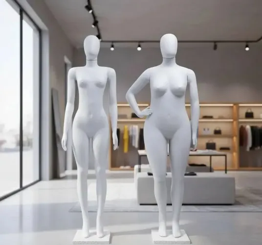 Manequim Feminino Queridinha 3 Braços De Plástico - Branco Sopro