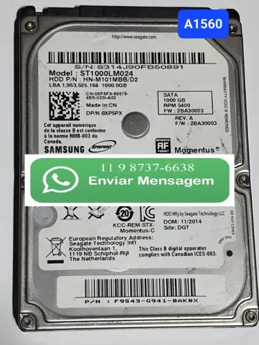 Placa Logica Hd 1 Tb St1000lm024 - Cod: A1560