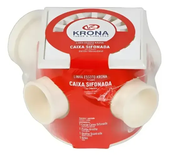 Ralo caixa sifonada 100x100x50 krona