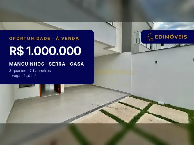 Manguinhos: Casa duplex 3 quartos, perfeita para receber amigos e família