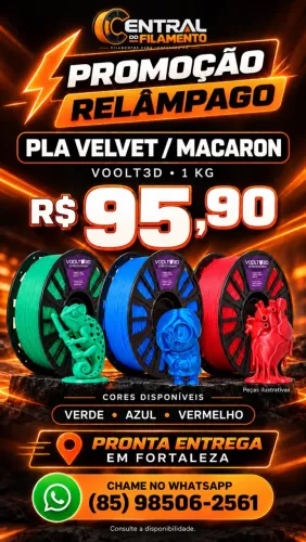 Promoção Filamento Voolt3D - PLA e PETG
