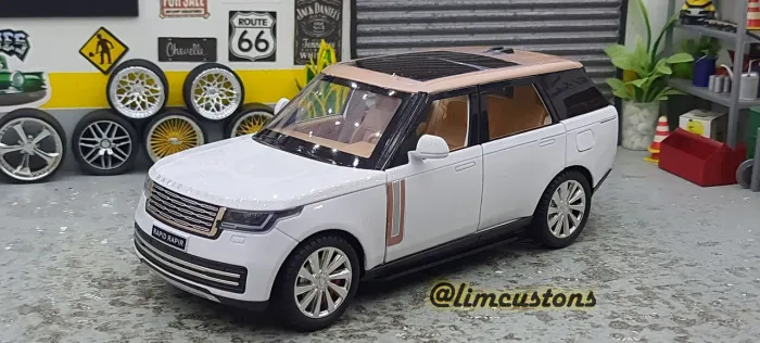 Miniatura 1:24 - Land Rover Branco Perola
