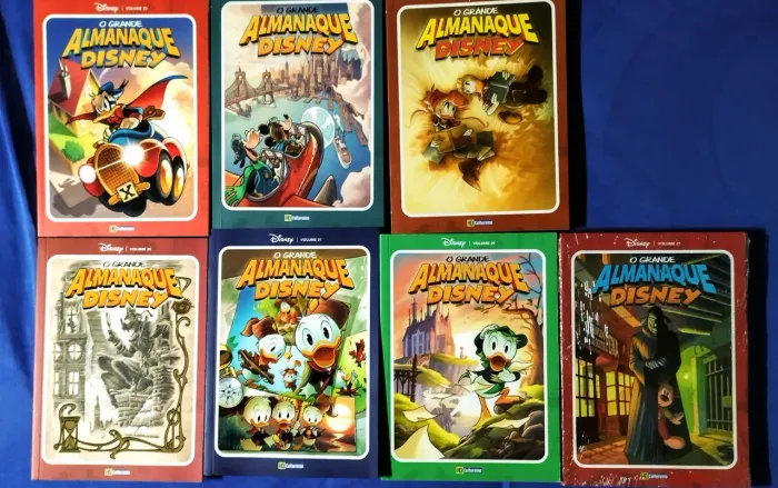 Lote com 7 exemplares- O Grande Almanaque Disney