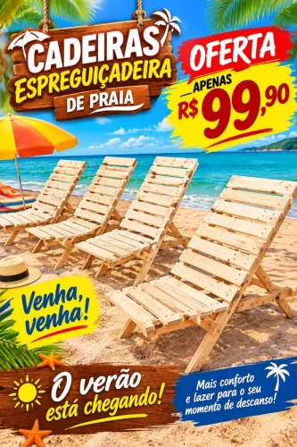 Cadeira espreguiçadeira praia