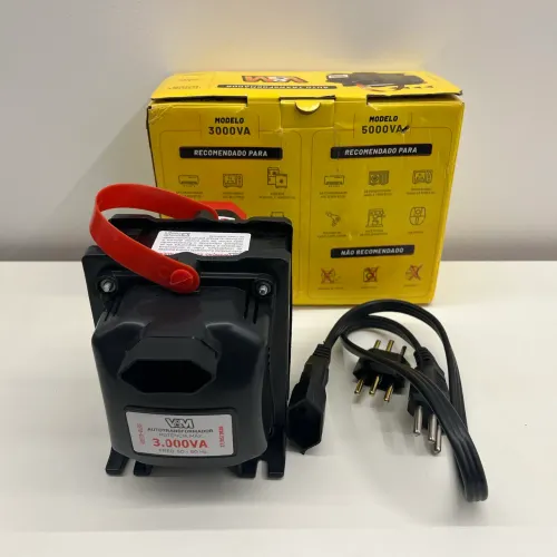Transformador 3000va Bivolt Tripolar 110 220V e 220 110V