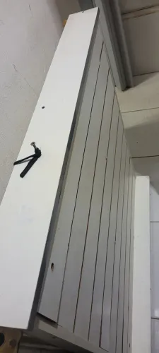 Movel painel ripado com rodinhas