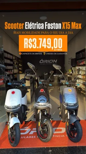 Moto elétrica Foston X15 Max 1000W | Autopropelido | Com garantia